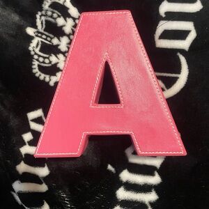 Pink Letter A Decor